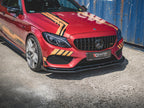 Street PRO Front Splitter + Flaps Mercedes - AMG C43 Coupe C205