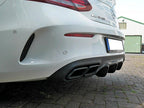 Rear Valance Mercedes C 205 63 AMG Coupe (2016-2018) - Textured