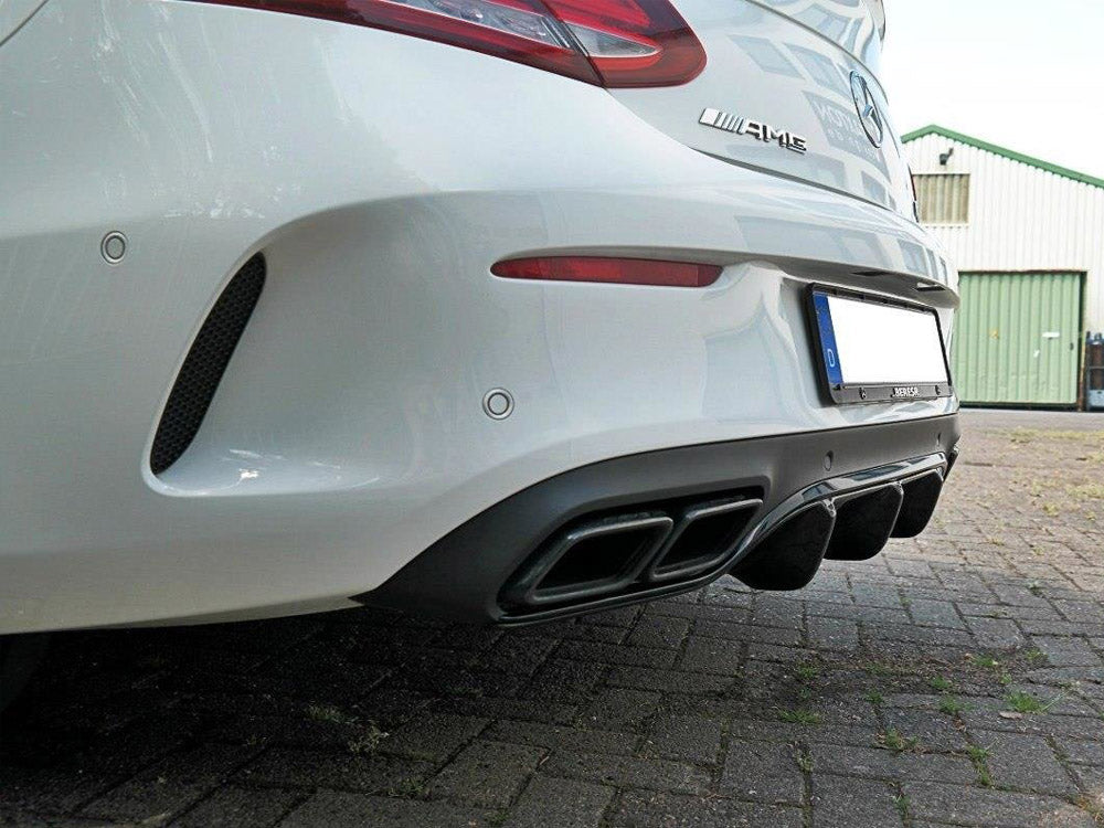 Rear Valance Mercedes C 205 63 AMG Coupe (2016-2018) - Carbon Look
