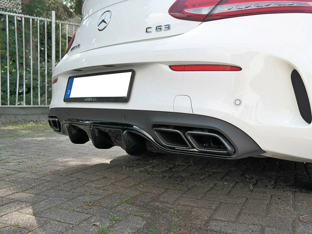 Rear Valance Mercedes C 205 63 AMG Coupe (2016-2018) - Textured