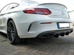 Rear Valance Mercedes C 205 63 AMG Coupe (2016-2018) - Carbon Look
