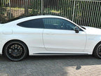 Side Skirts Splitters Mercedes C 205 63 AMG Coupe (2016-2018) - Textured