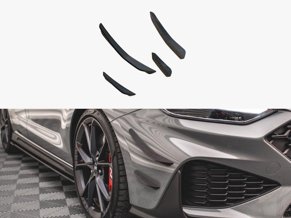 Front Bumper Wings (Canards) Hyundai I30 N / I30 N-Line Hatchback / Fastback Mk3 Facelift