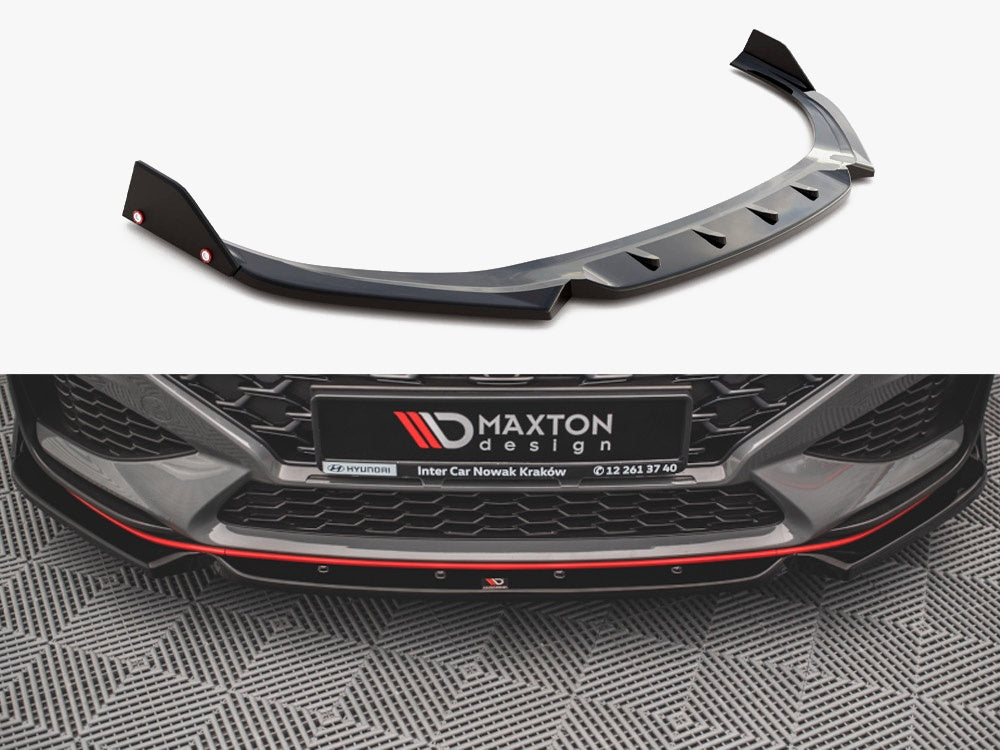 Front Splitter V.1 + Flaps Hyundai I30 N / I30 N-Line Hatchback / Fastback Mk3 Facelift