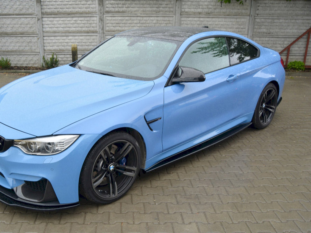 Side Skirts Diffusers V.1 BMW M4 F82 - Textured
