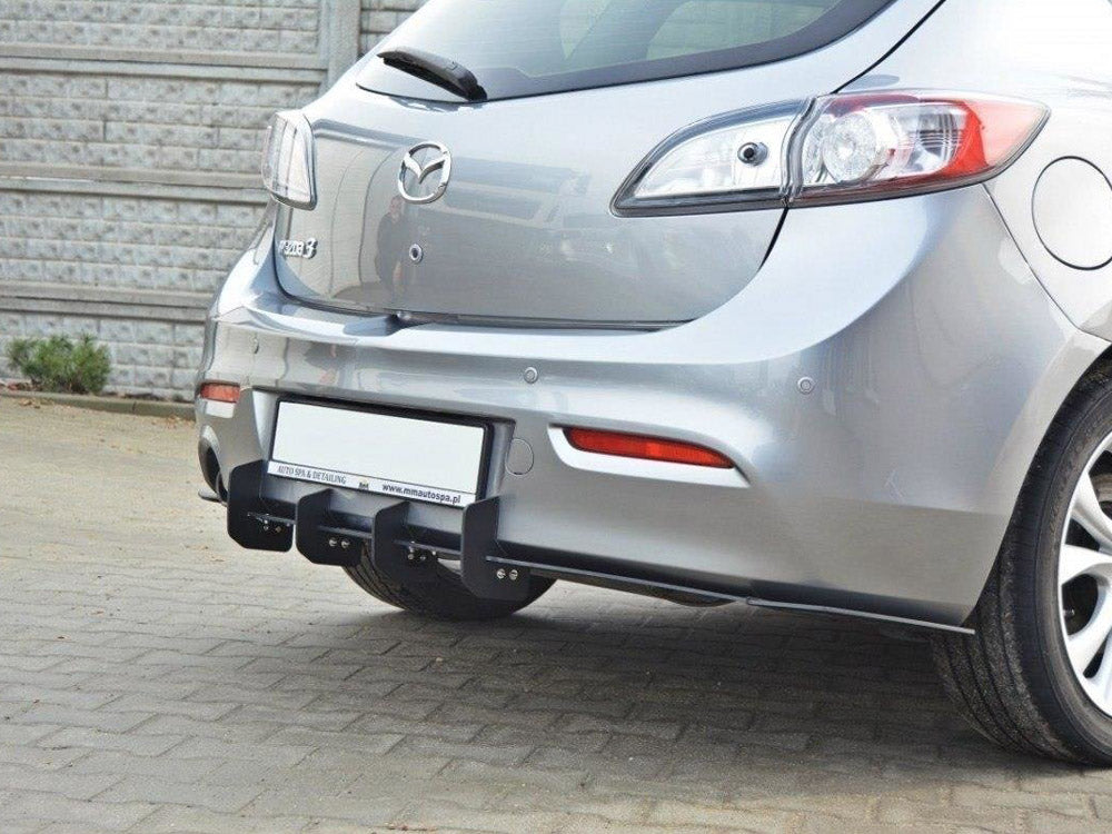 Mazda 3 MK2 Sport (Preface) Rear Diffuser &amp; Rear Side Splitters