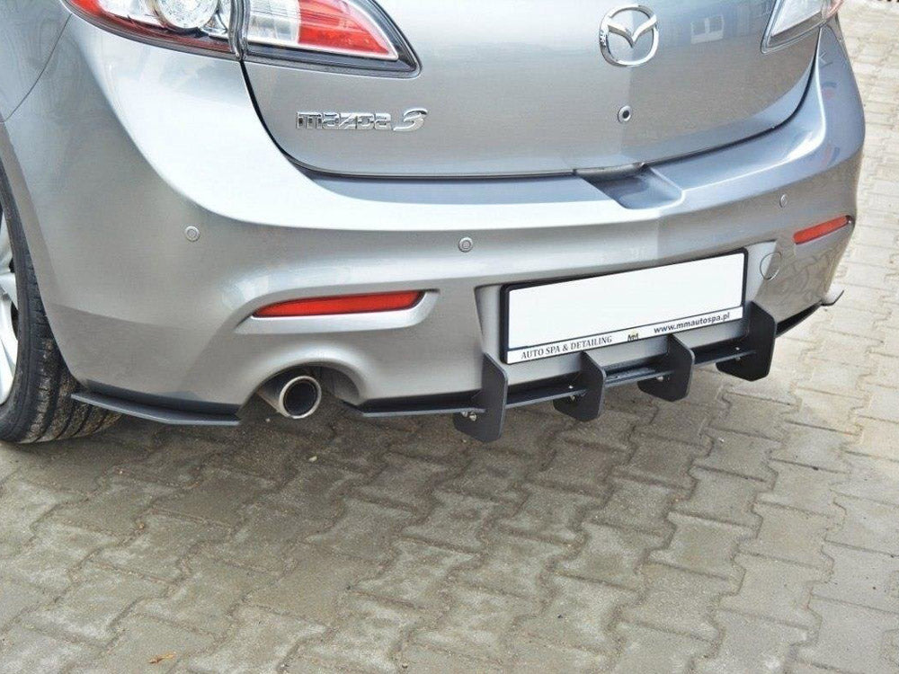Mazda 3 MK2 Sport (Preface) Rear Diffuser &amp; Rear Side Splitters