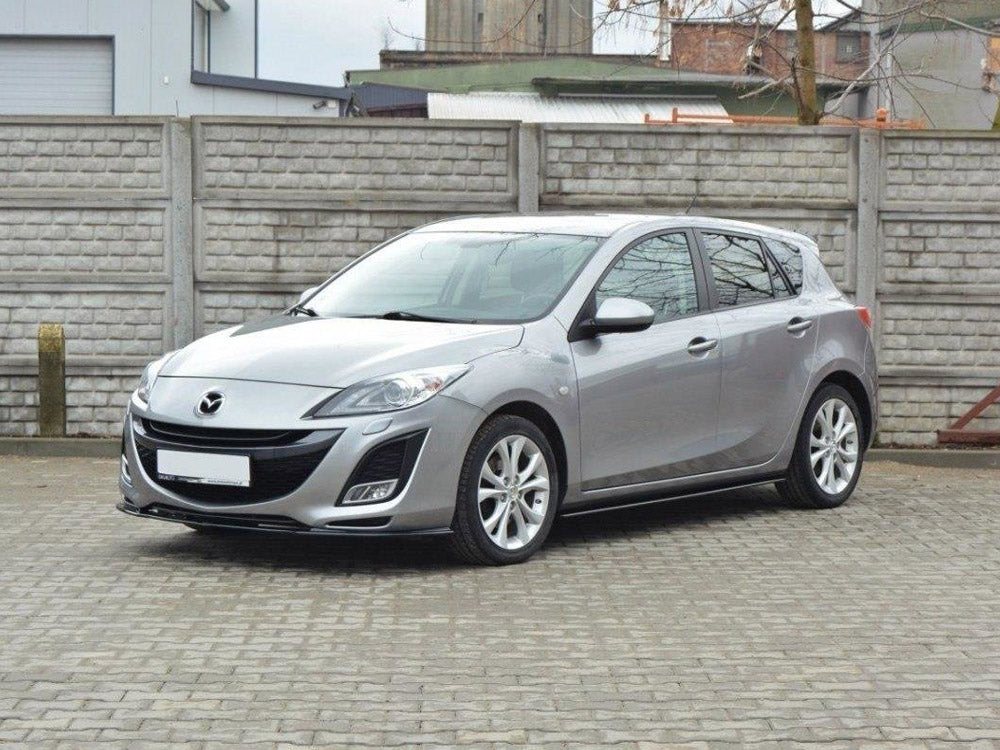 Side Skirts Diffusers Mazda 3 MK2 Sport (Preface) - Carbon Look