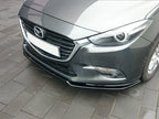Front Splitter V.1 Mazda 3 Mk3 Facelift - Carbon Look