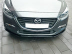 Front Splitter V.1 Mazda 3 Mk3 Facelift - Carbon Look
