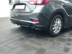 Central Rear Splitter (Vertical Bars) Mazda 3 Mk3 Facelift