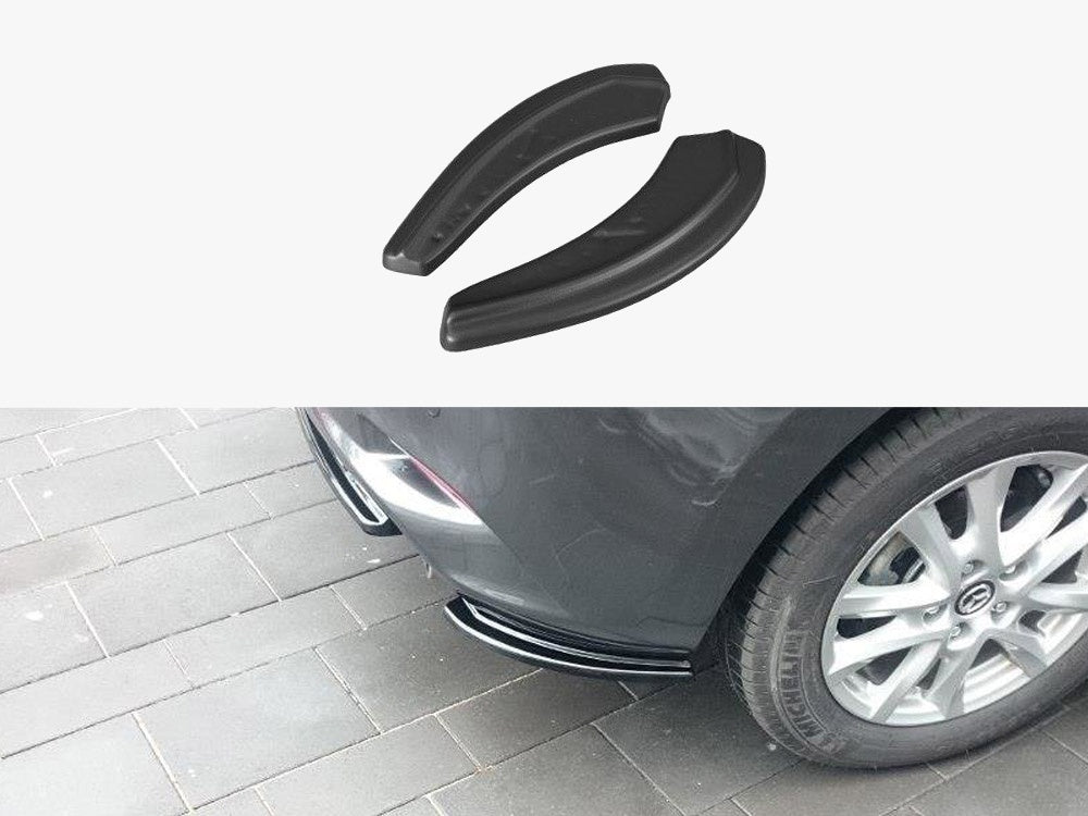 Rear Side Splitters Mazda 3 Mk3 Facelift - Textured