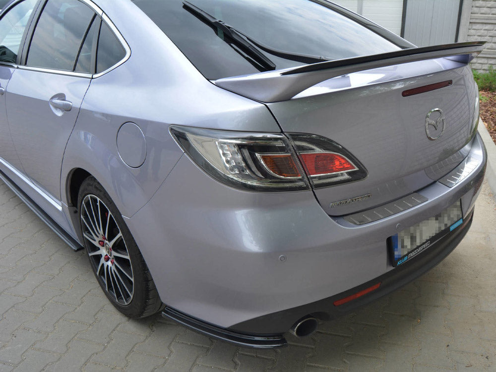 Spoiler Extension CAP  Mazda 6 MK2 Sport Hatch (Gh-series) Pre-facelift (2008-2010) - Carbon Look