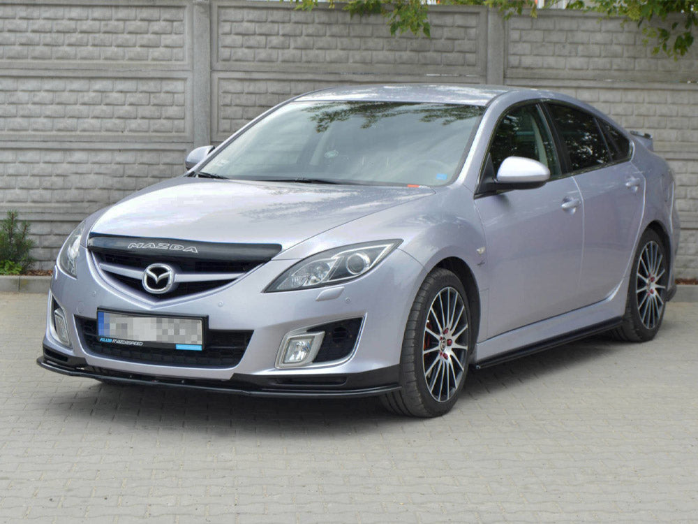 Front Splitter Mazda 6 Mk2 Sport Hatch (GH-series) Pre-facelift (2008-2010) - Carbon Look