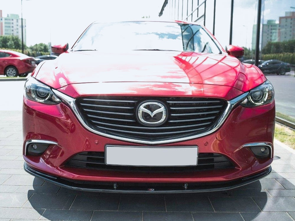 Front Splitter V.1 Mazda 6 GJ (MK3) Facelift (2014- 2017) - Textured