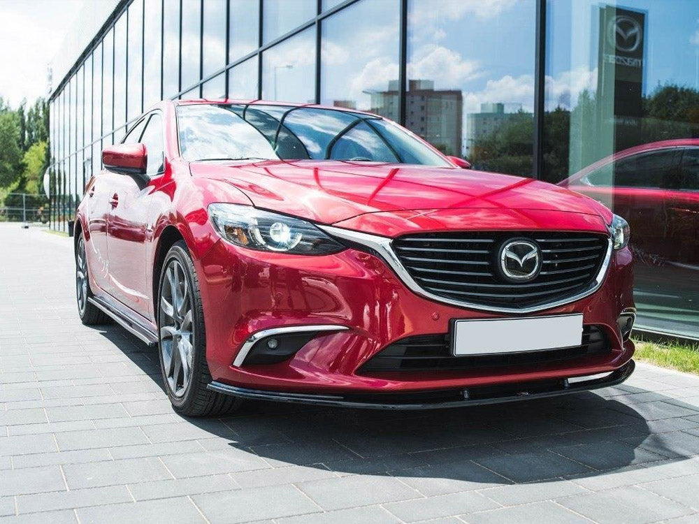 Front Splitter V.1 Mazda 6 GJ (MK3) Facelift (2014- 2017) - Carbon Look