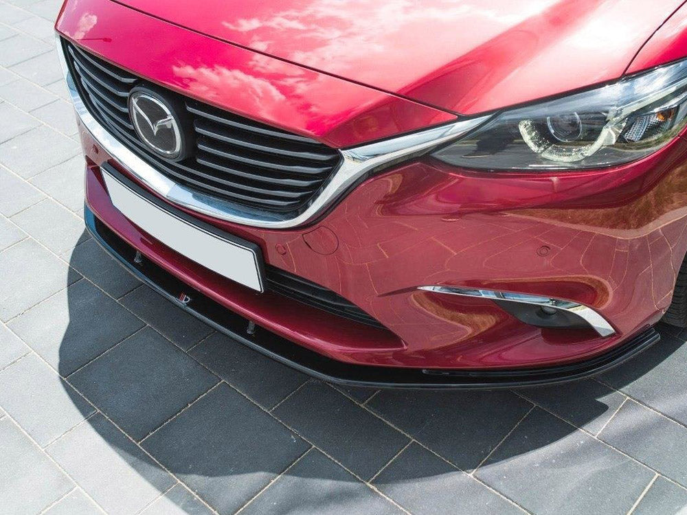 Front Splitter V.1 Mazda 6 GJ (MK3) Facelift (2014- 2017) - Textured