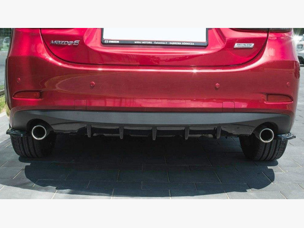 Rear Side Splitters Mazda 6 GJ (MK3) Facelift (2014- 2017) - Textured
