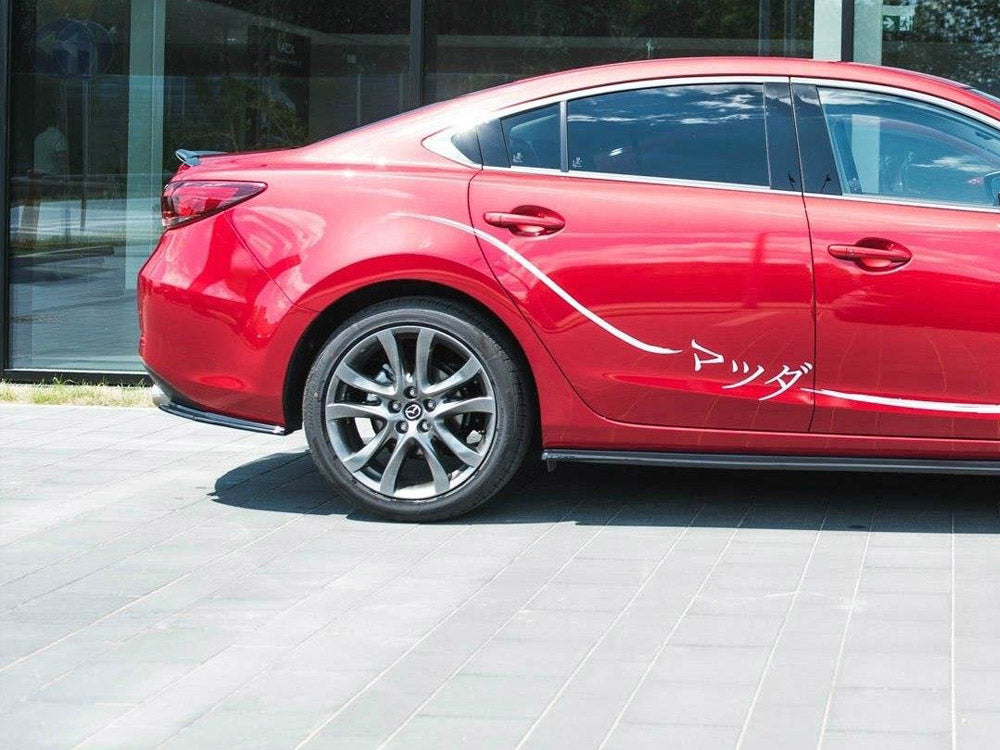 Rear Side Splitters Mazda 6 GJ (MK3) Facelift (2014- 2017) - Textured