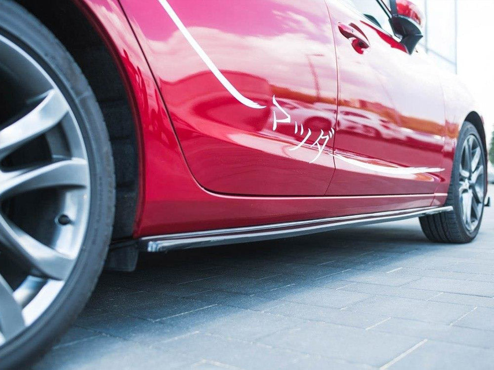 Side Skirts Diffusers Mazda 6 Sedan GJ Mk3 - Carbon Look