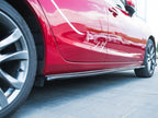 Side Skirts Diffusers Mazda 6 Sedan GJ Mk3 - Textured