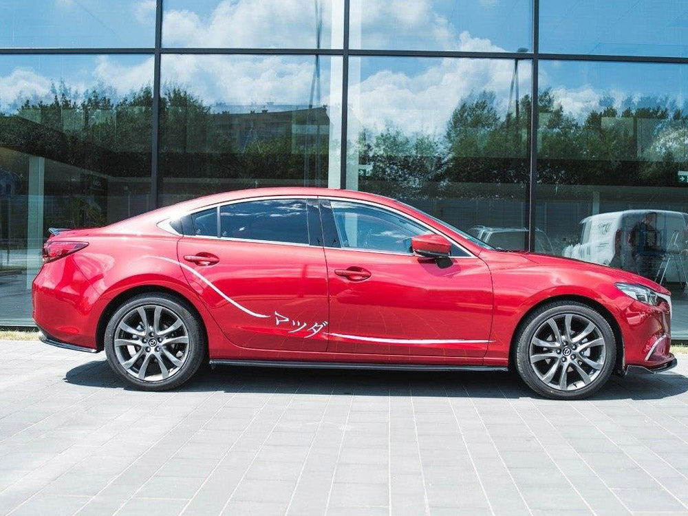 Side Skirts Diffusers Mazda 6 Sedan GJ Mk3 - Carbon Look