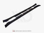 Side Skirts Diffusers Maserati Quattroporte MK5 Facelift (2009-2012) - Textured