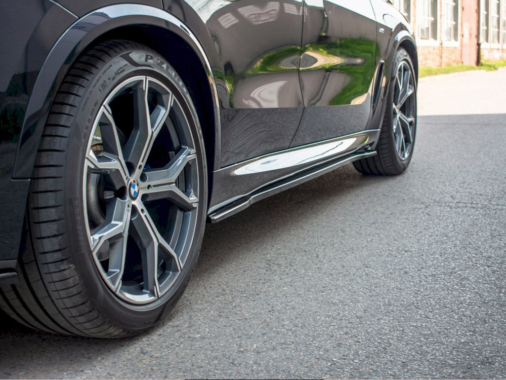 Side Skirts Diffusers BMW X5 M-Sport G05 - Textured