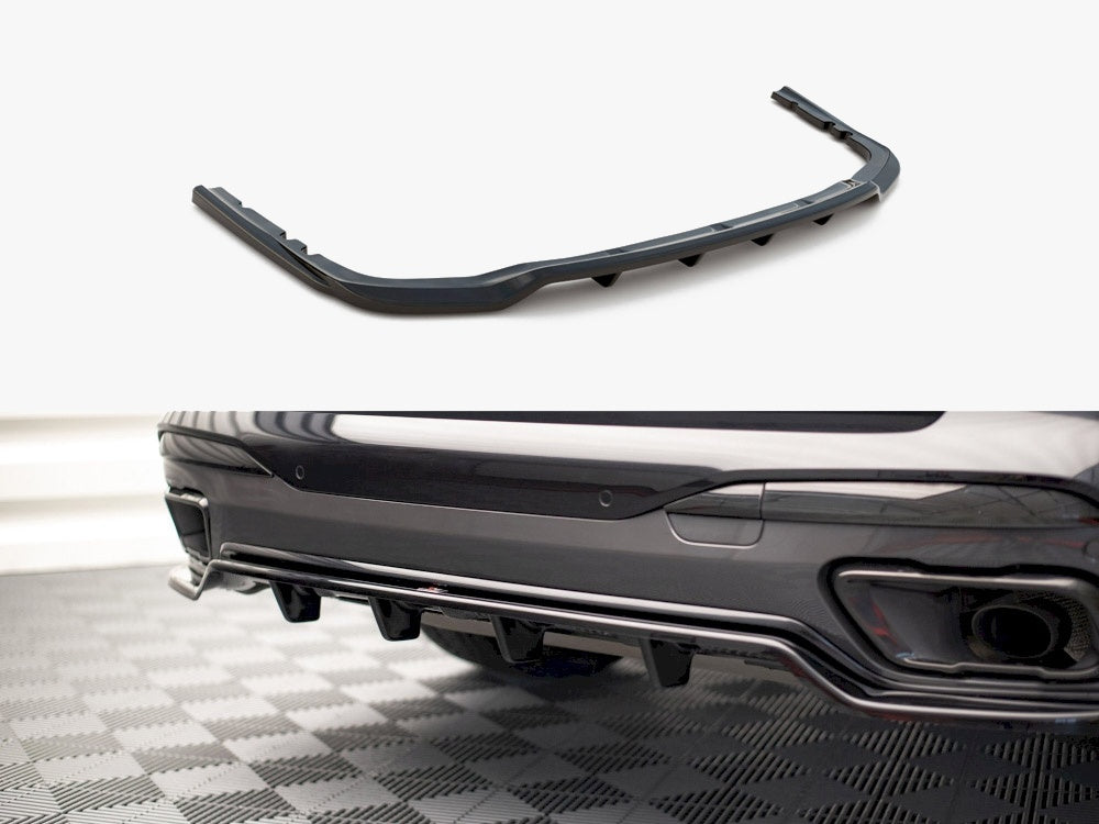 Central Rear Splitter (Vertical Bars) BMW X7 M-Pack G07