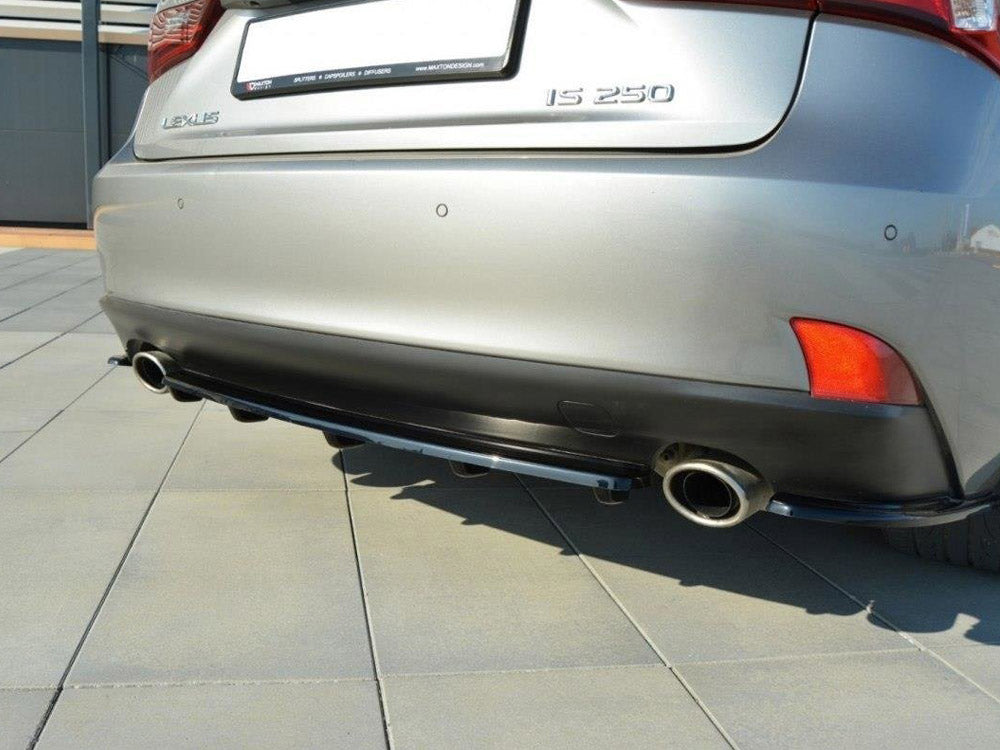 Central Rear Splitter (Vertical Bars) Lexus IS Mk3 T