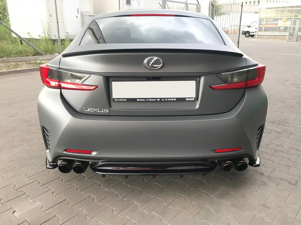 Central Rear Splitter (With Vertical Bars) Lexus RC (2014-UP)