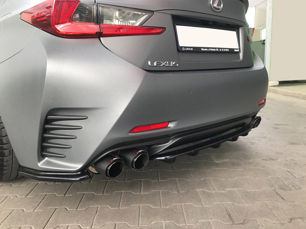 Central Rear Splitter (With Vertical Bars) Lexus RC (2014-UP)