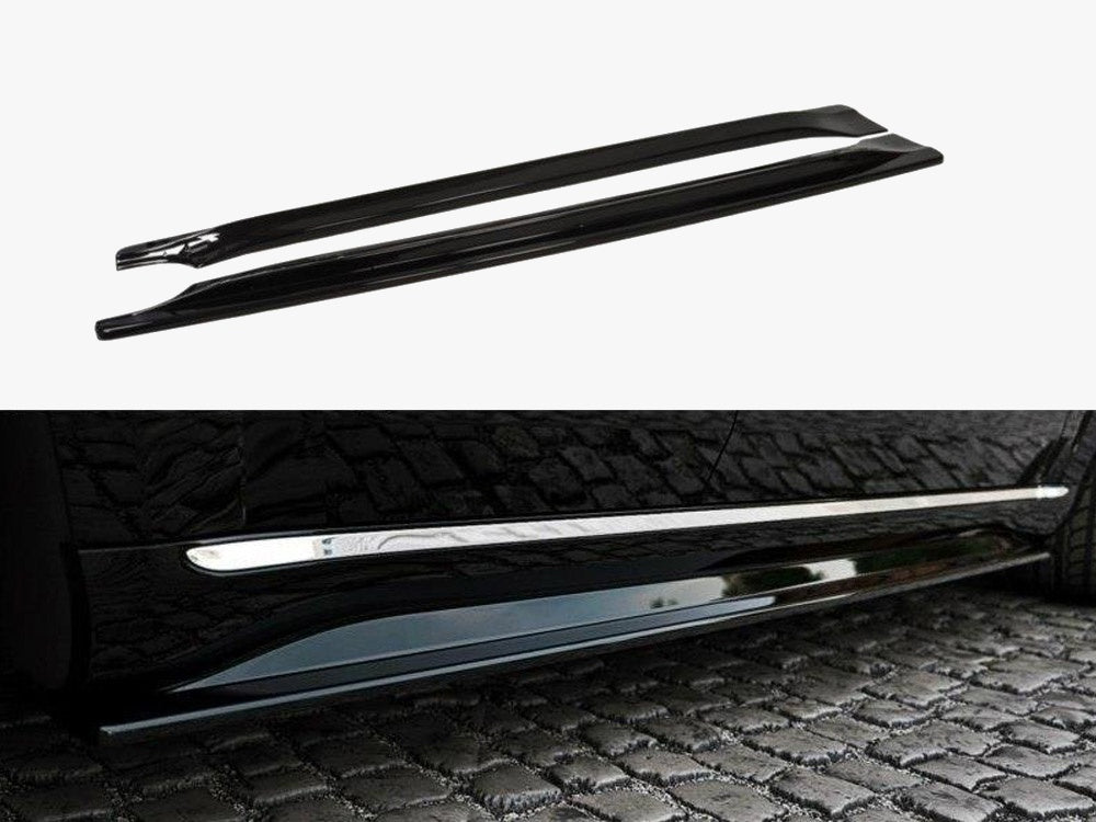 Side Skirts Diffusers JEEP Grand Cherokee WK2 Summit Facelift - Carbon Look