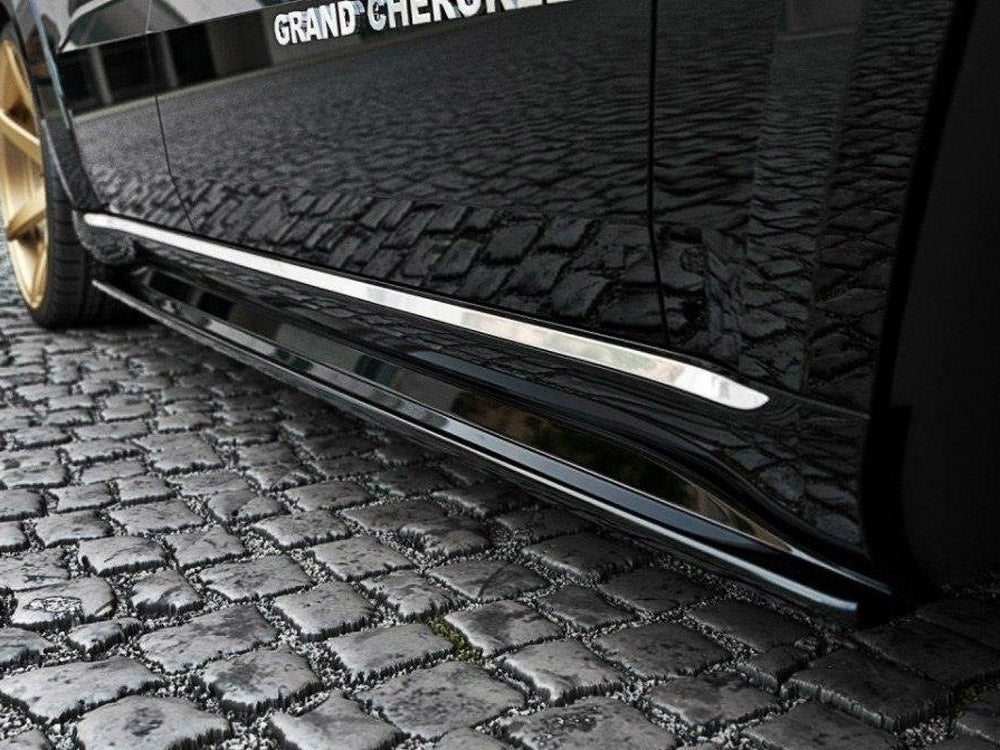 Side Skirts Diffusers JEEP Grand Cherokee WK2 Summit Facelift - Carbon Look