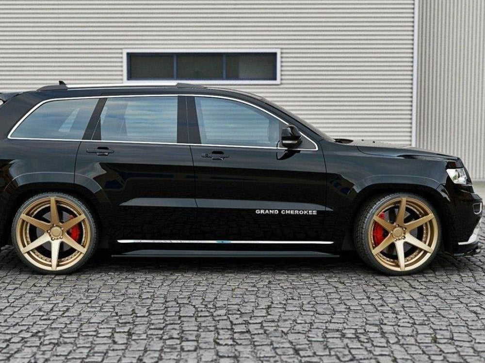 Side Skirts Diffusers JEEP Grand Cherokee WK2 Summit Facelift - Carbon Look