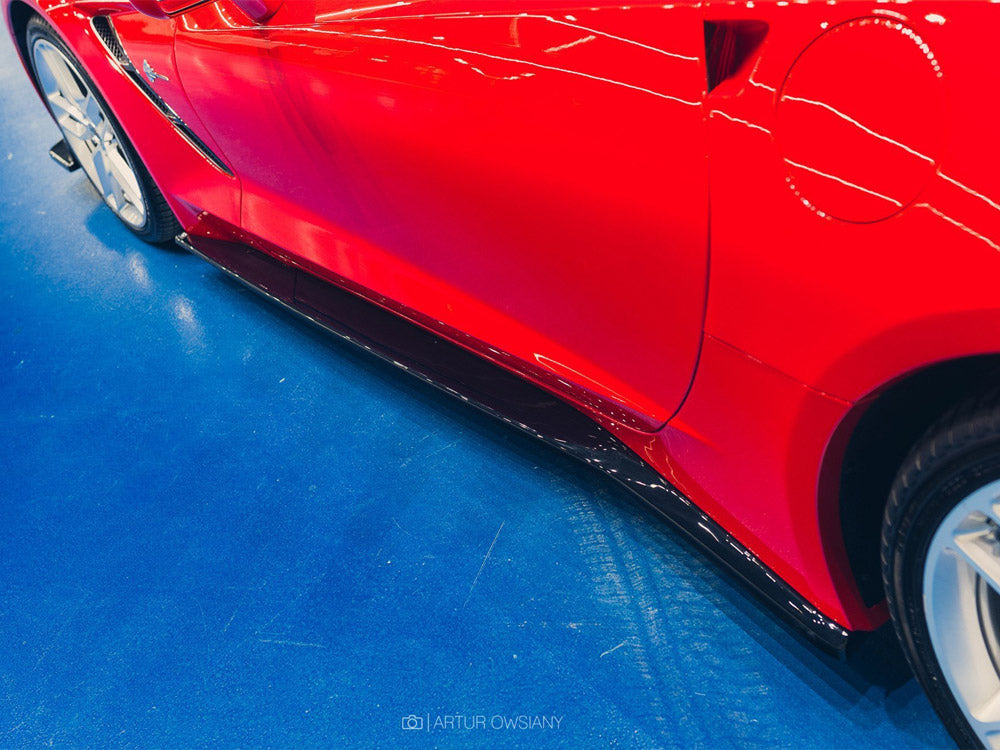 Side Skirts Diffusers V.1 Chevrolet Corvette Stingray / Grand Sport C7