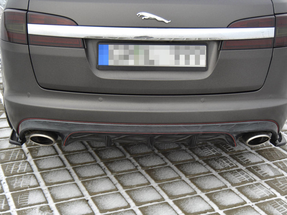 Rear Side Splitters Jaguar XF (X250) MK1 Sportbrake S-pack (2012-2015) - Carbon Look