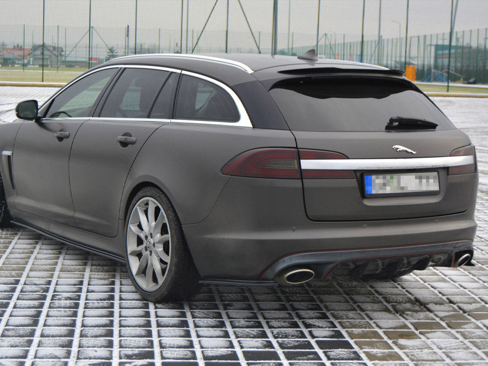 Rear Side Splitters Jaguar XF (X250) MK1 Sportbrake S-pack (2012-2015) - Carbon Look