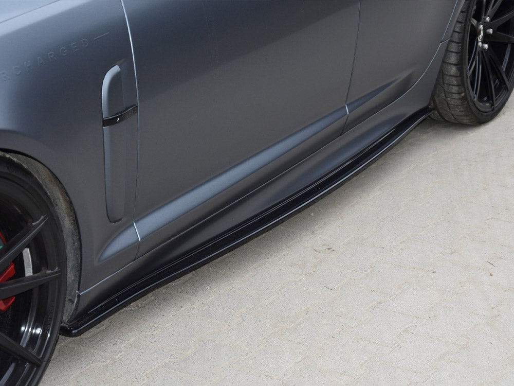 Side Skirts Diffusers Jaguar XF- R (2007-2011) - Textured