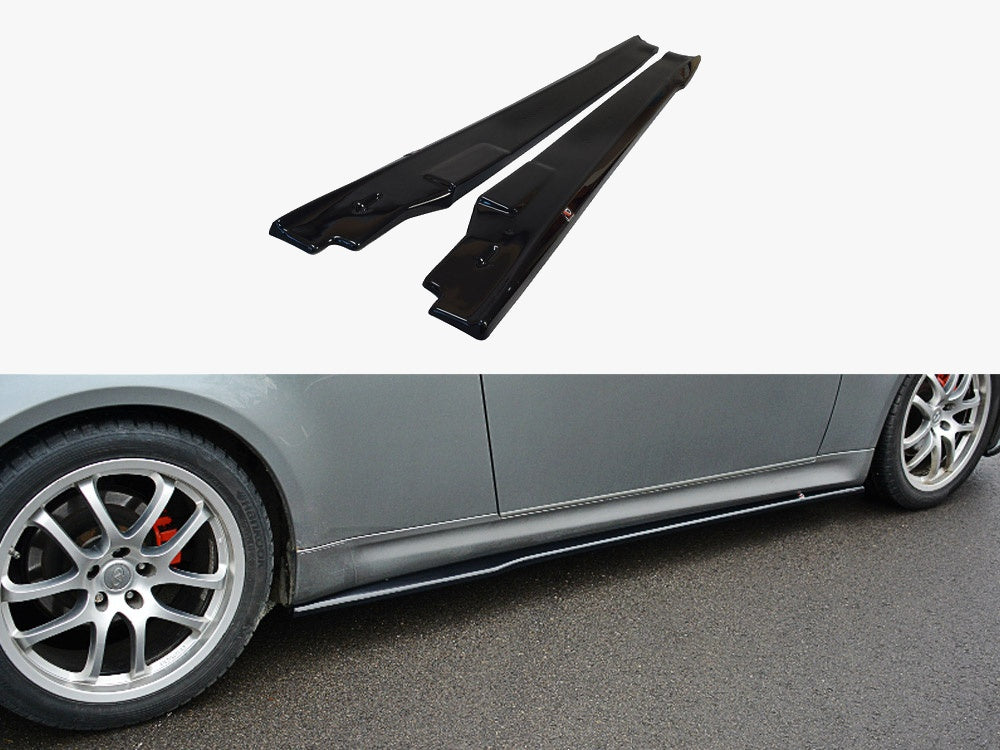 Side Skirts Splitters  Infiniti G35 Coupe (2003-2007) - Carbon Look