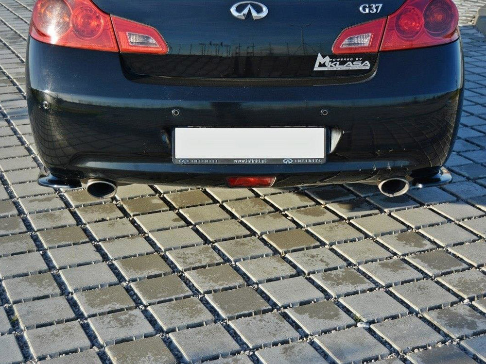 Rear Side Splitters Infiniti G37 Sedan - Carbon Look