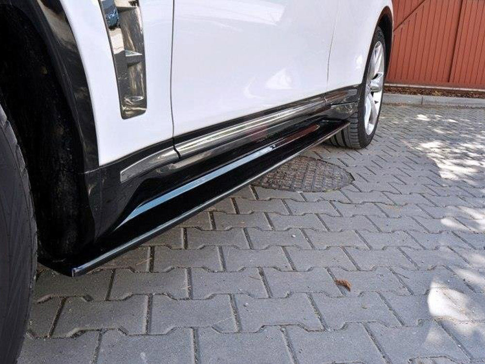 Side Skirts Diffusers Infiniti QX70 - Textured