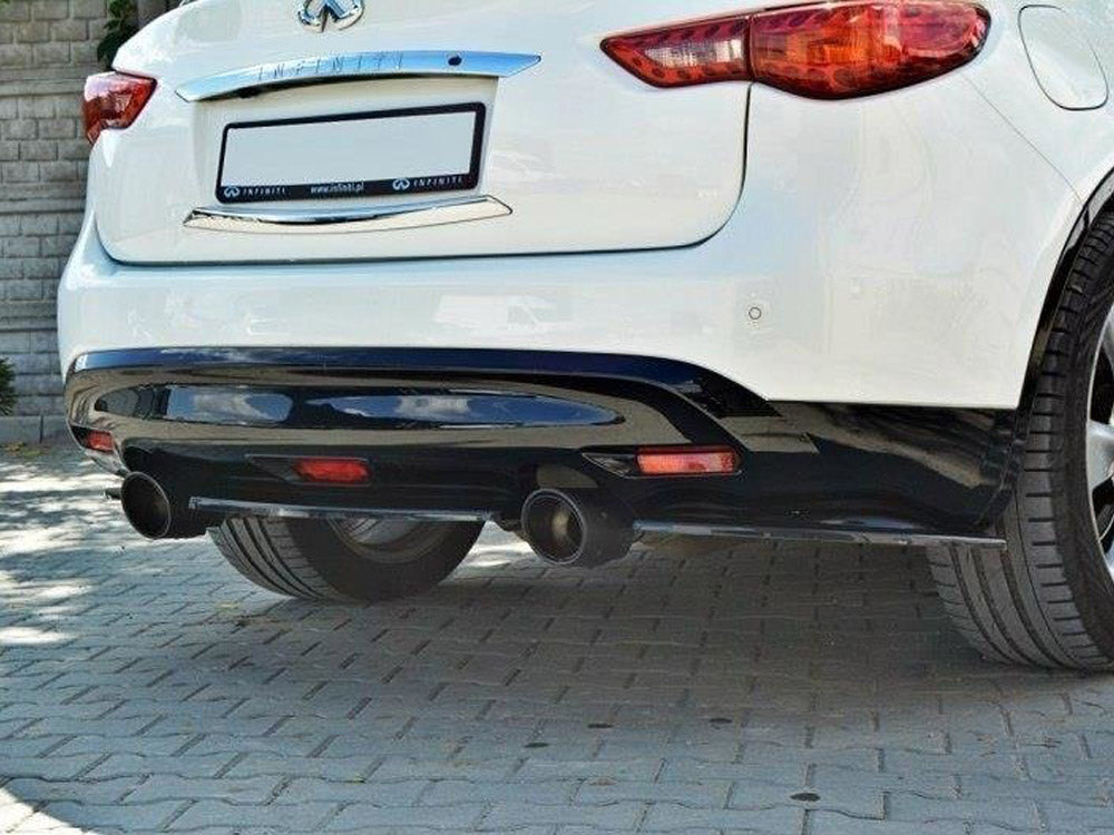 Rear Side Splitters Infiniti QX70 - Carbon Look