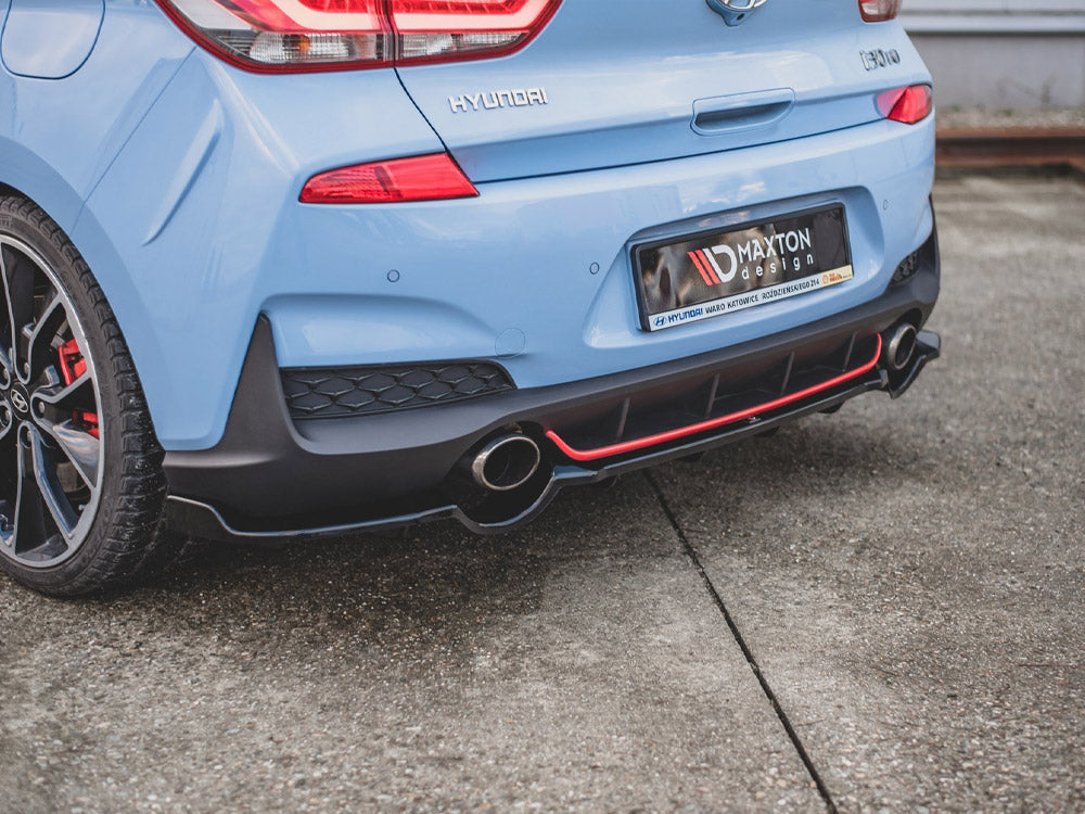 Central Rear Splitter (Vertical Bars) Hyundai I30 N Mk3 Hatchback