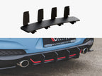 Street PRO Rear Diffuser V.2 Hyundai I30 N Mk3 Hatchback - Black-Red