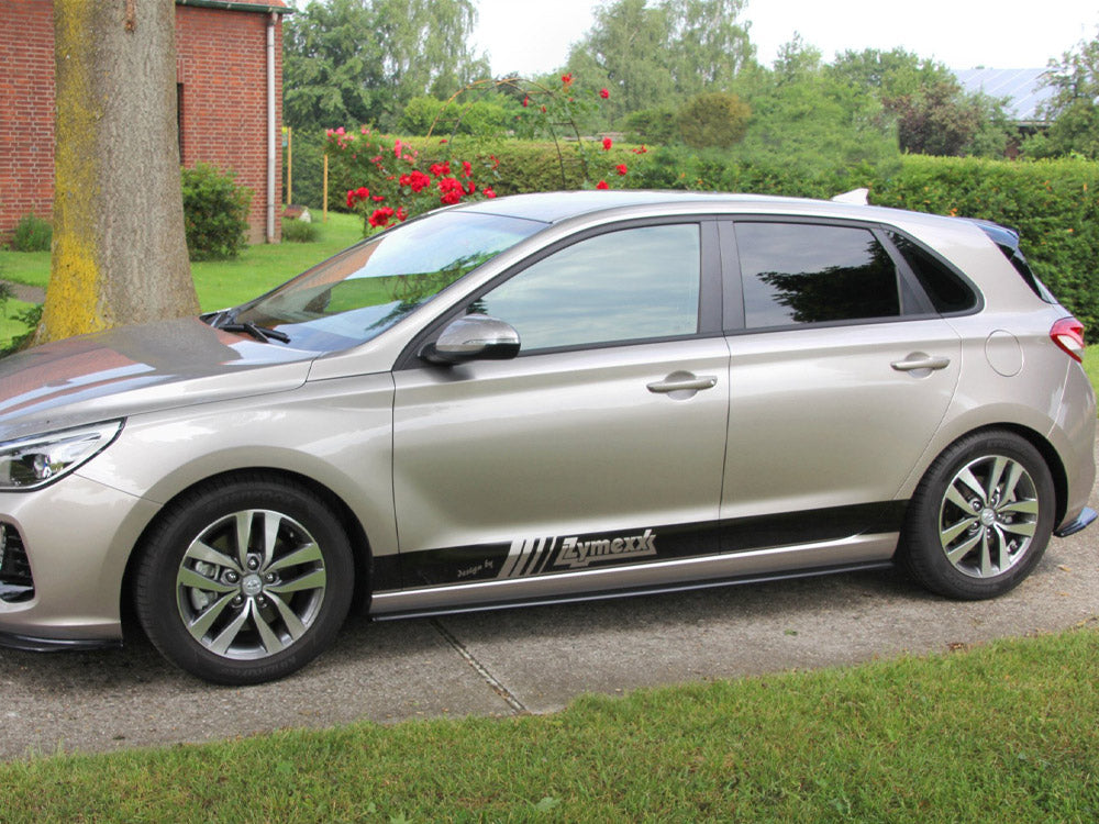 Side Skirts Diffusers Hyundai I30 Mk3 Hatchback - Textured