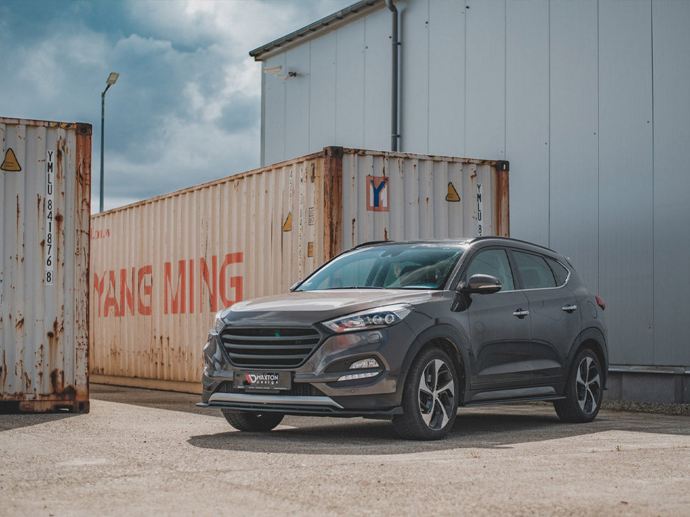 Front Splitter Hyundai Tucson Mk3 Pre-Facelift - Carbon Look