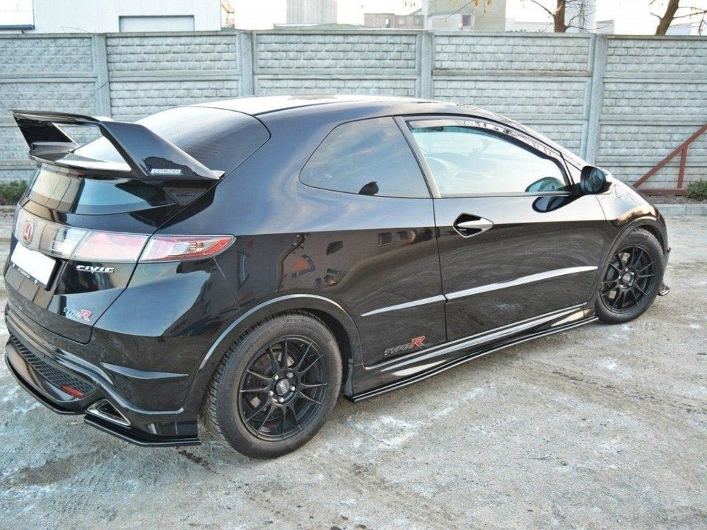 Side Skirts Diffusers Honda Civic VIII Type S/R - Carbon Look