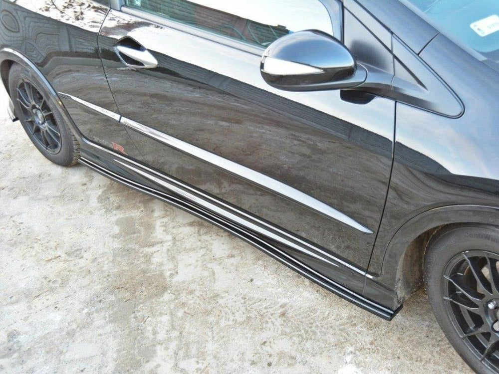 Side Skirts Diffusers Honda Civic VIII Type S/R - Carbon Look