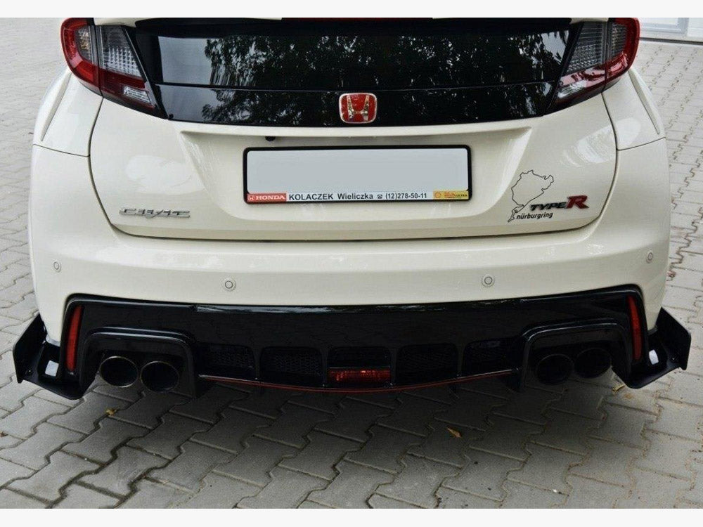 Racing Rear Side Splitters Honda Civic IX Type R